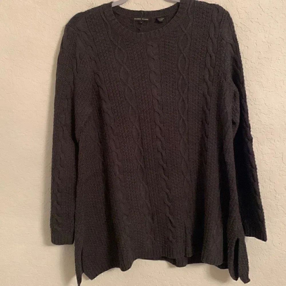 Jeanne Pierre Knit Crewneck Sweater Size L